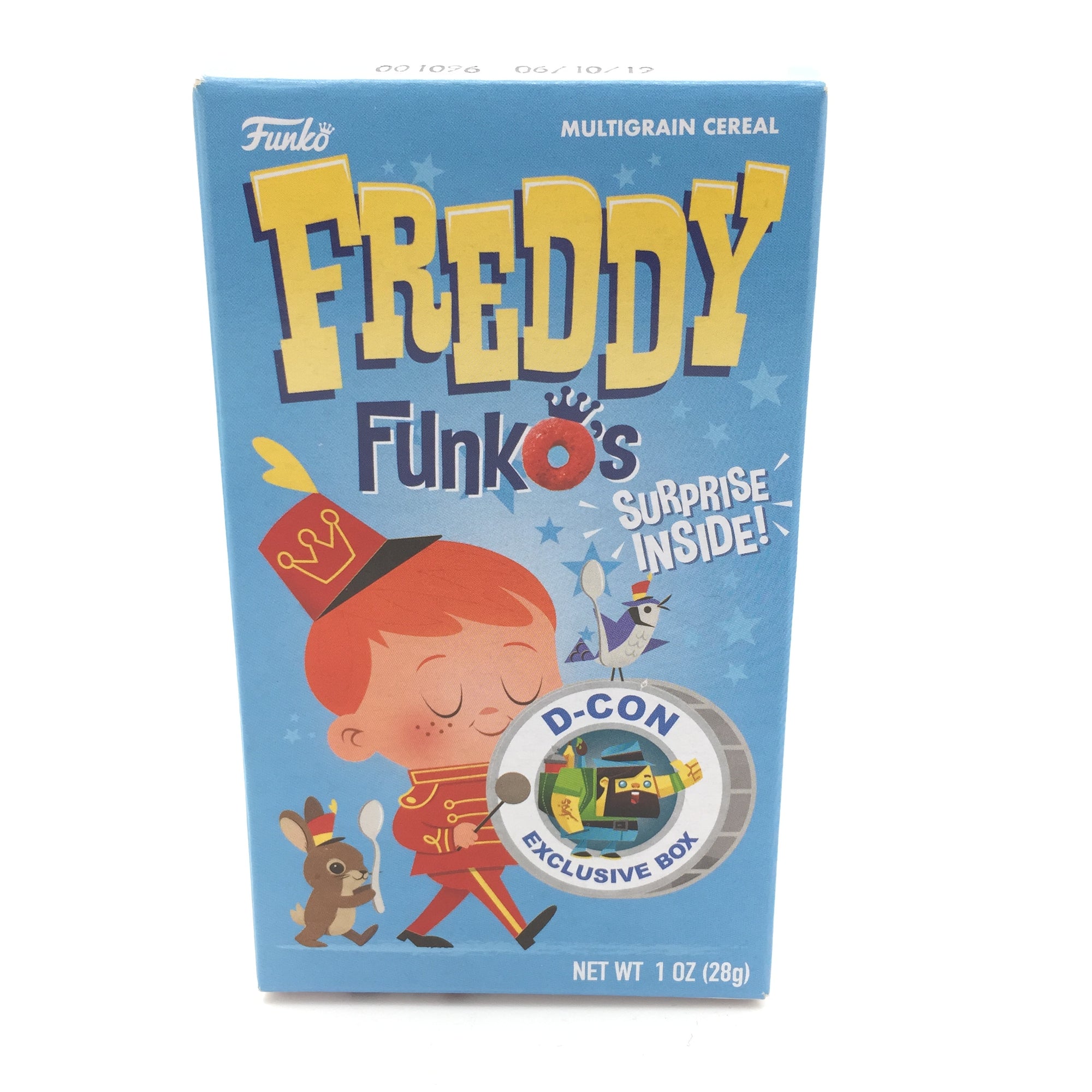 Freddy FunkO's D-CON Exclusive Small Cereal Box with Surprise Sticker
