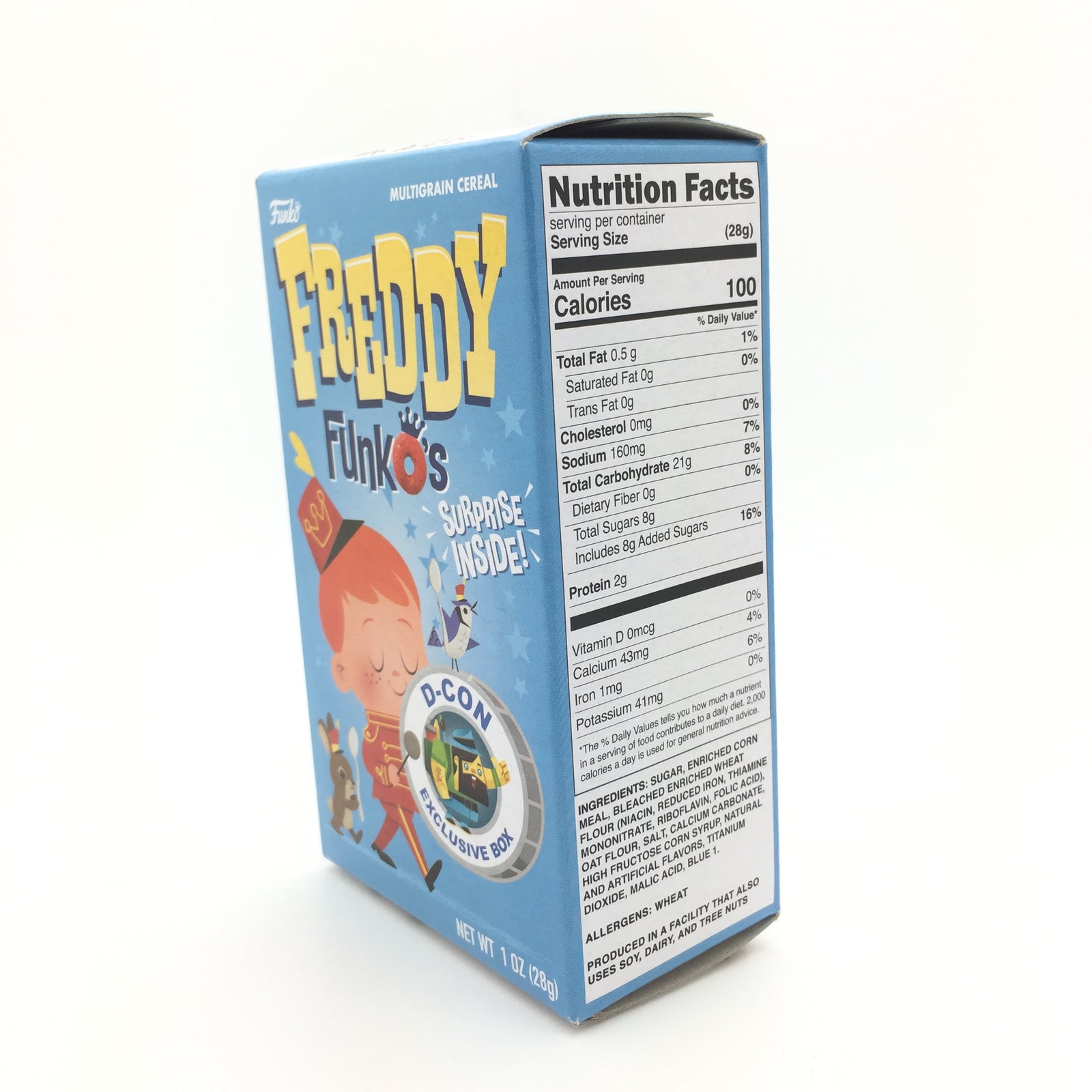 Freddy FunkO's D-CON Exclusive Small Cereal Box with Surprise Sticker