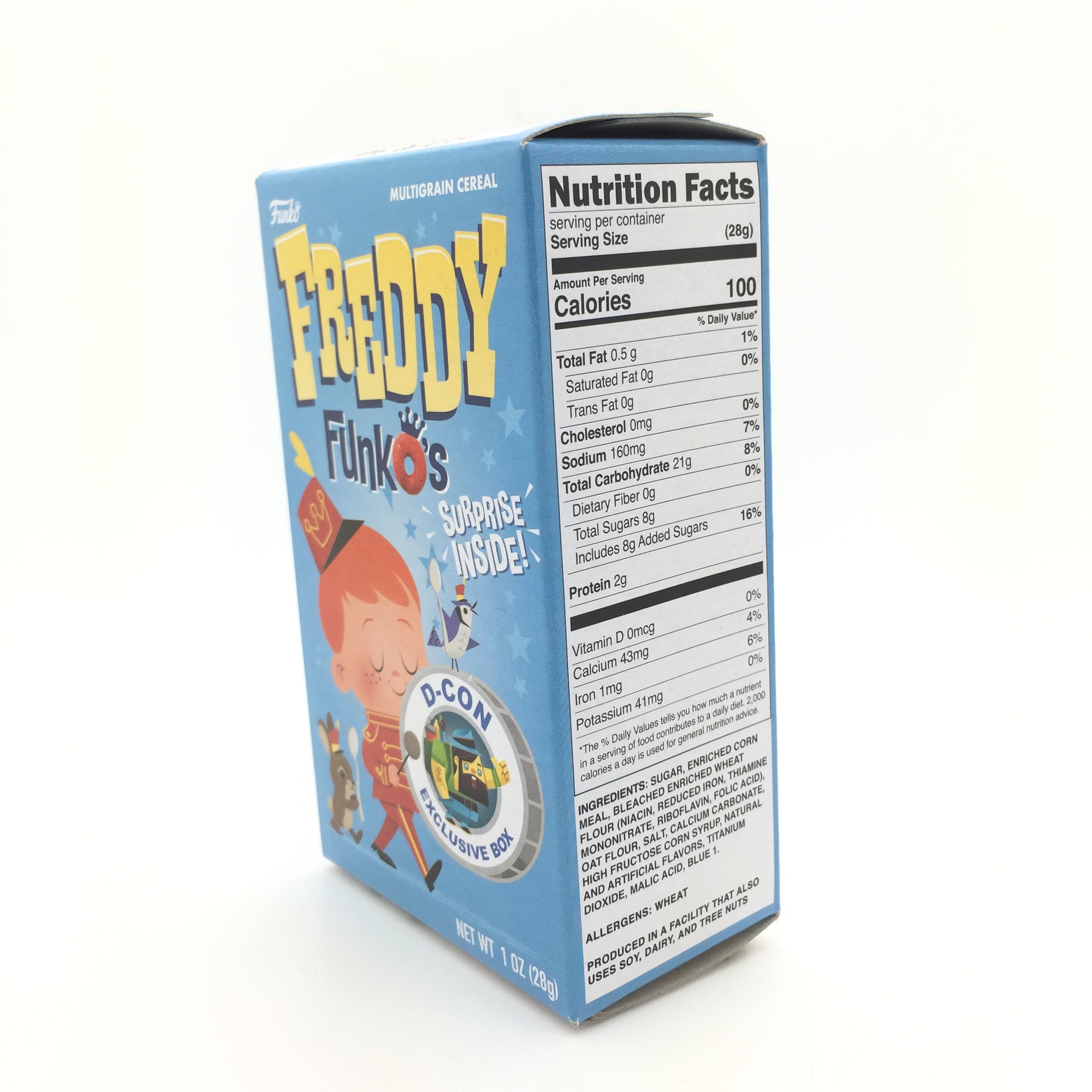 Freddy FunkO's D-CON Exclusive Small Cereal Box with Surprise Sticker