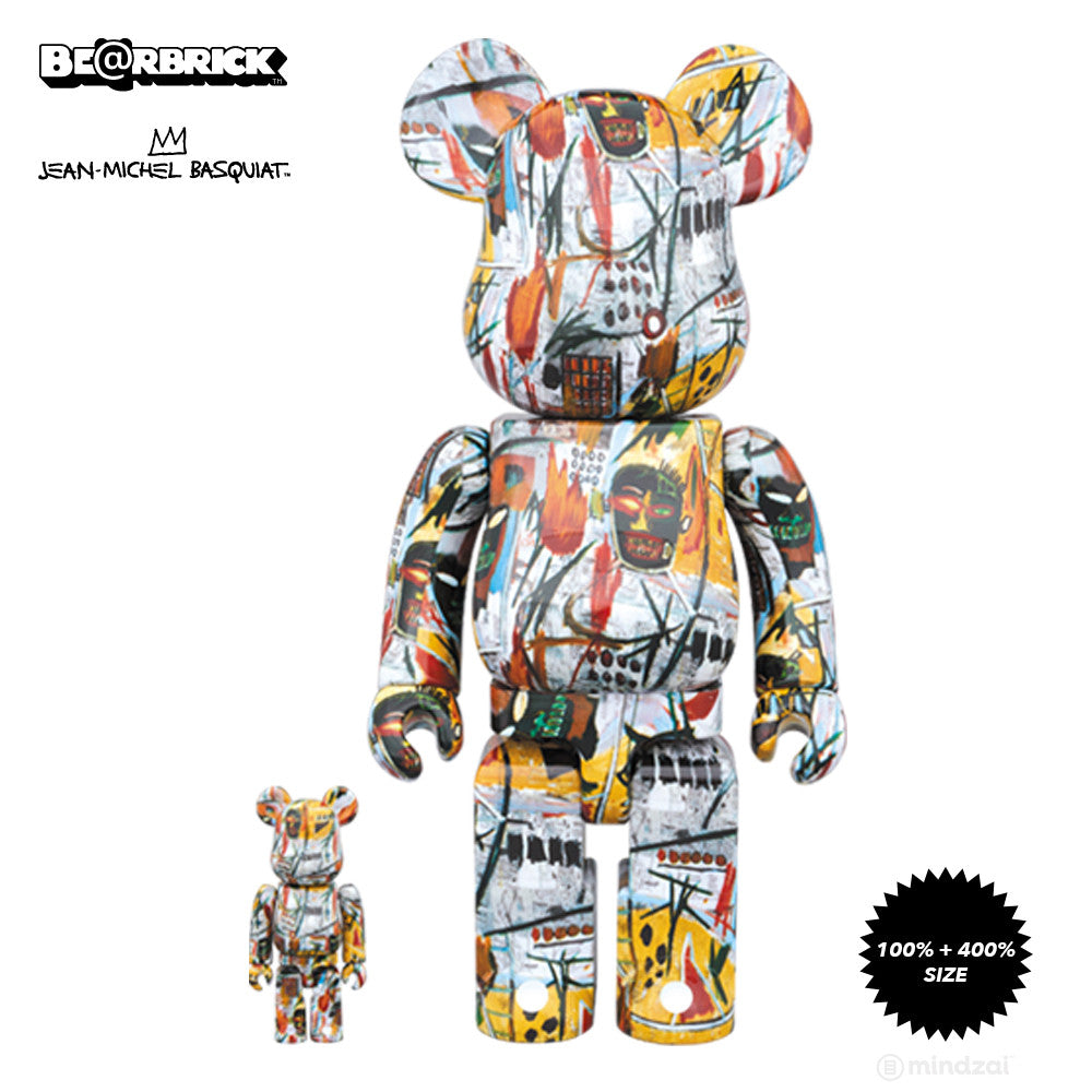 Jean-Michel Basquiat 100% and 400% Bearbrick Set