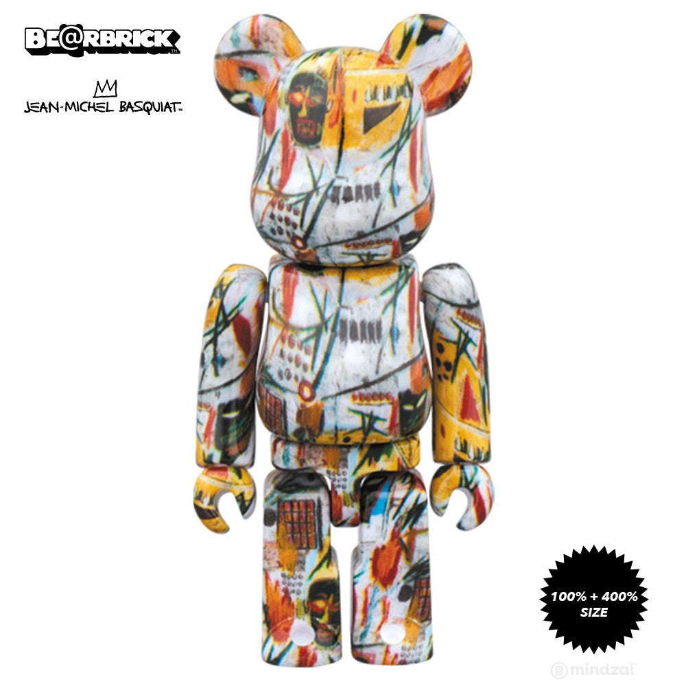 Jean-Michel Basquiat 100% and 400% Bearbrick Set