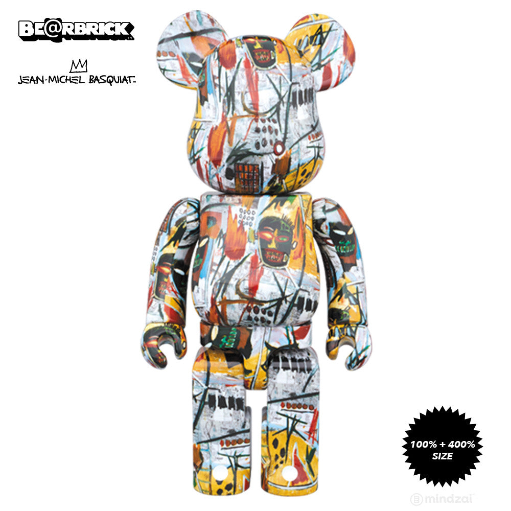 Jean-Michel Basquiat 100% and 400% Bearbrick Set