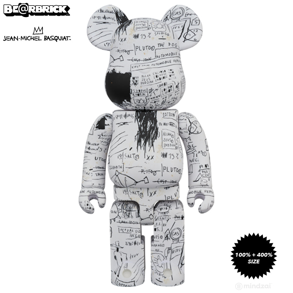 Jean-Michel Basquiat #3 100% + 400% Bearbrick Set by Medicom Toy