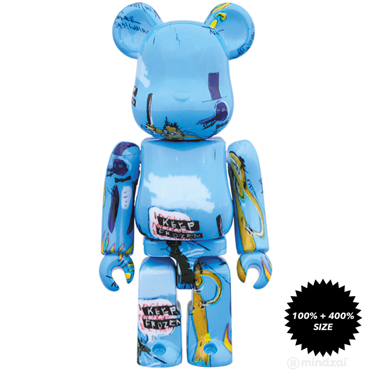 Jean-Michel Basquiat #4 100% + 400% Bearbrick Set by Medicom Toy