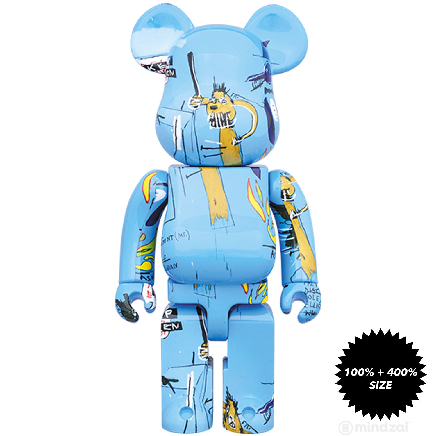 Jean-Michel Basquiat #4 100% + 400% Bearbrick Set by Medicom Toy