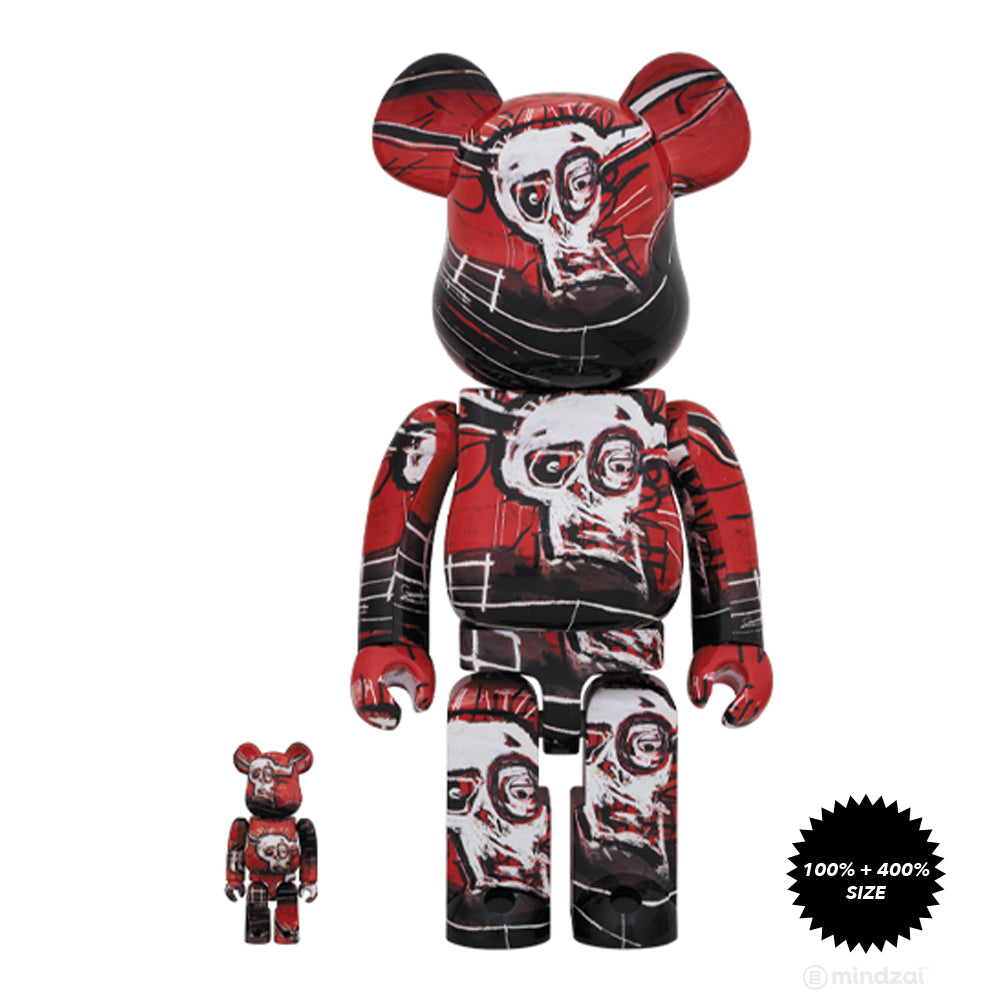 Jean-Michel Basquiat #5 100% + 400% Bearbrick Set by Medicom Toy