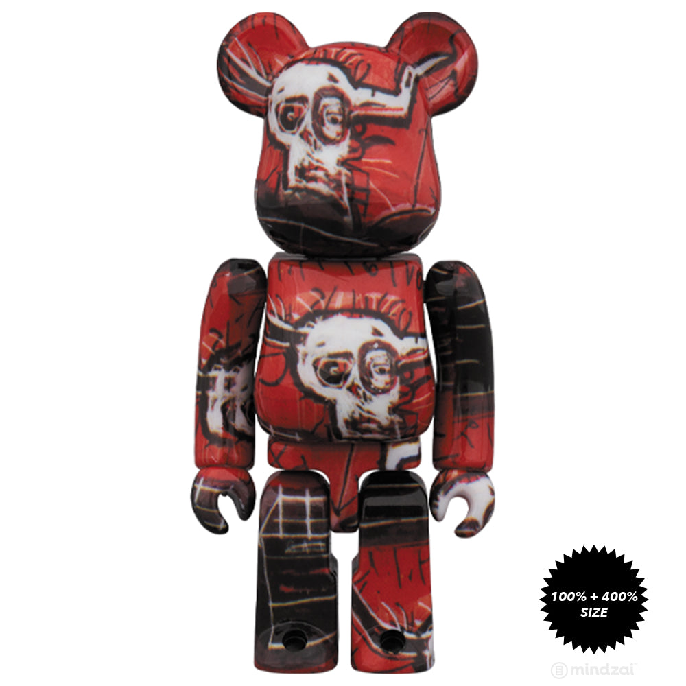 Jean-Michel Basquiat #5 100% + 400% Bearbrick Set by Medicom Toy
