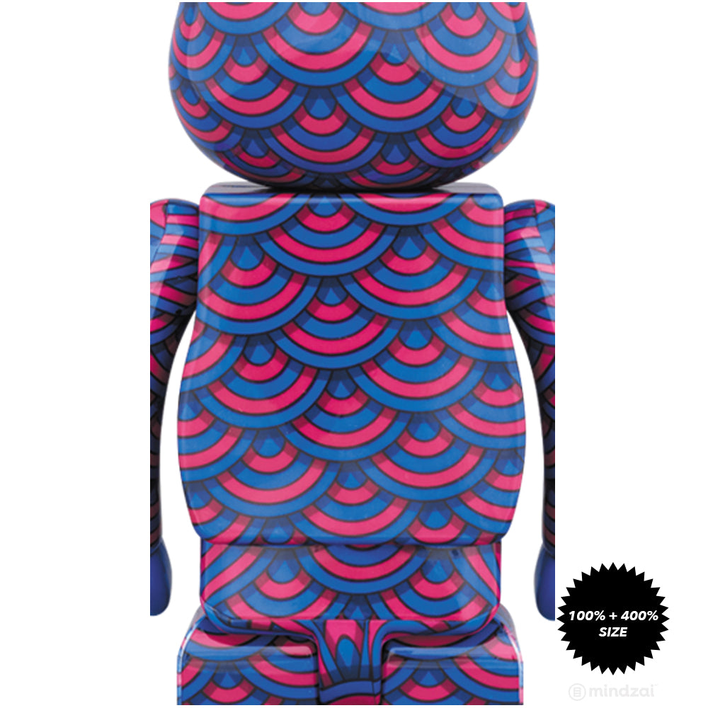 Kujaku Peacock 100% and 400% Bearbrick Set by Yasuto Sasada x Medicom Toy