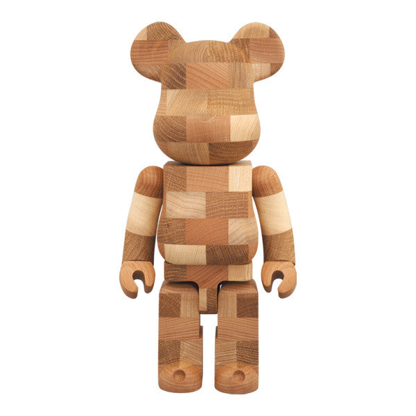 Wooden Tile Pattern 400% Bearbrick by Karimoku - Mindzai  - 3