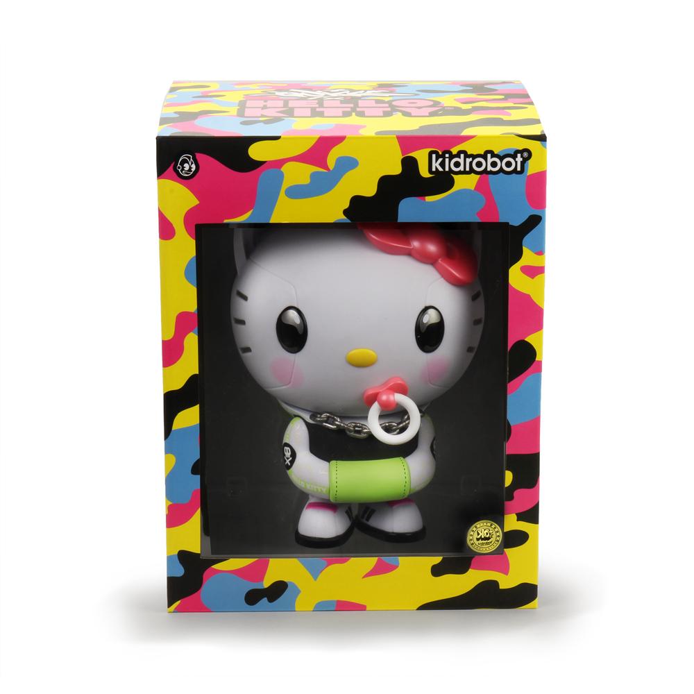 Hello Kitty 8-Inch Art Toy Figure by Quiccs x Kidrobot - Neon POP Edition