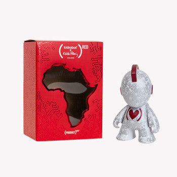 Kidrobot x (RED) Bot Mascot Art Toy 7-Inch Figure - Mindzai  - 1