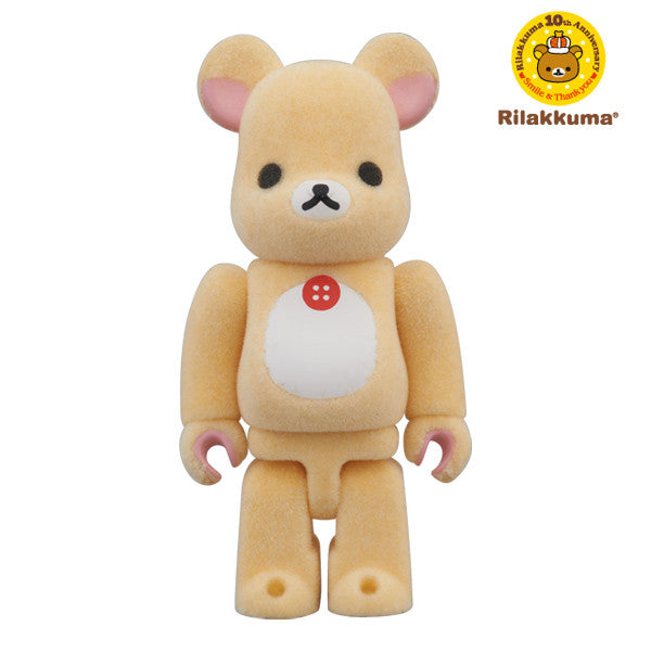 Korilakkuma Flocked 100% Bearbrick - Mindzai 
