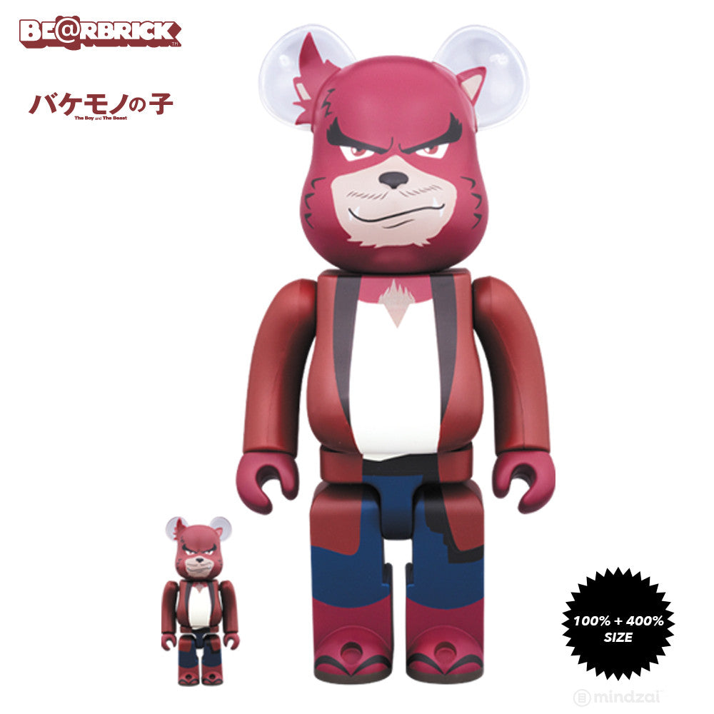 Kumatetsu The Boy and The Beast 100% and 400% Bearbrick Set
