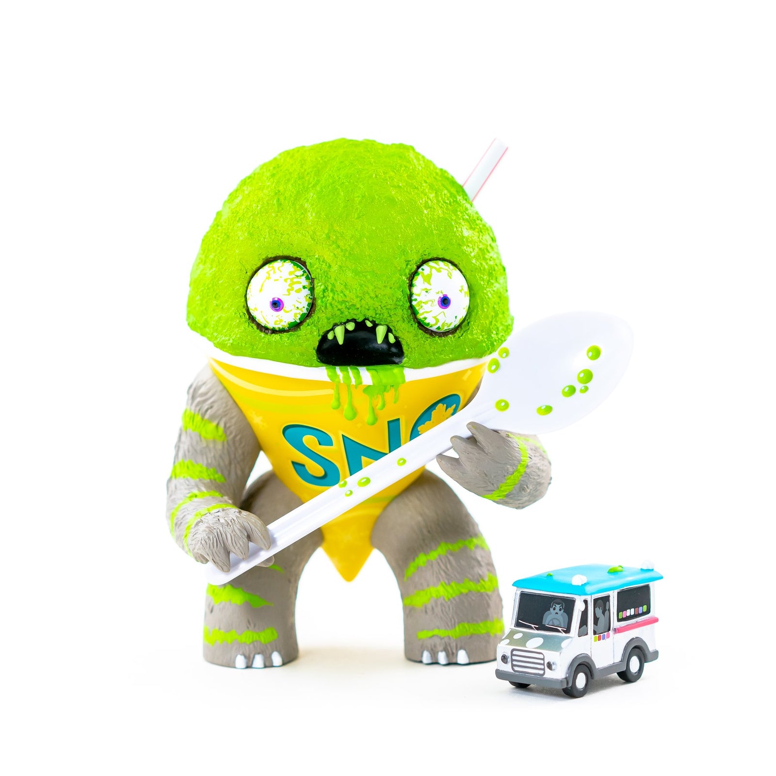 Abominable Snow Cone 2nd Serving - Lime Edition by Jason Limon x Martian Toys