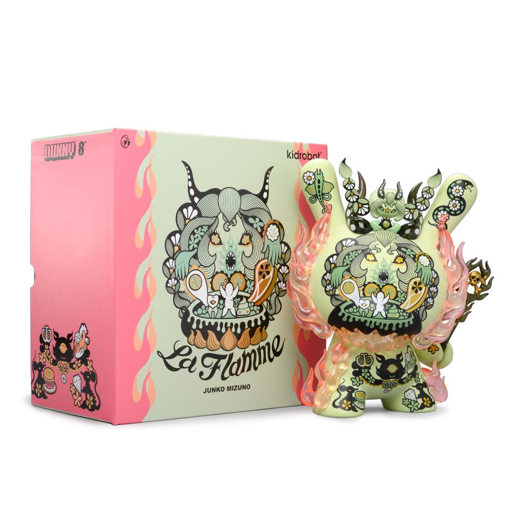 La Flamme Green 8-Inch Dunny by Junko Mizuno