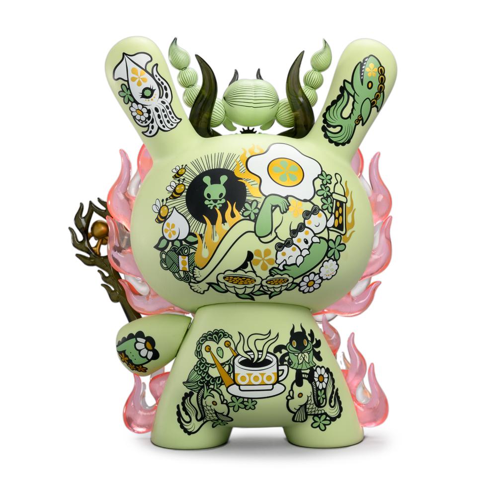La Flamme Green 8-Inch Dunny by Junko Mizuno