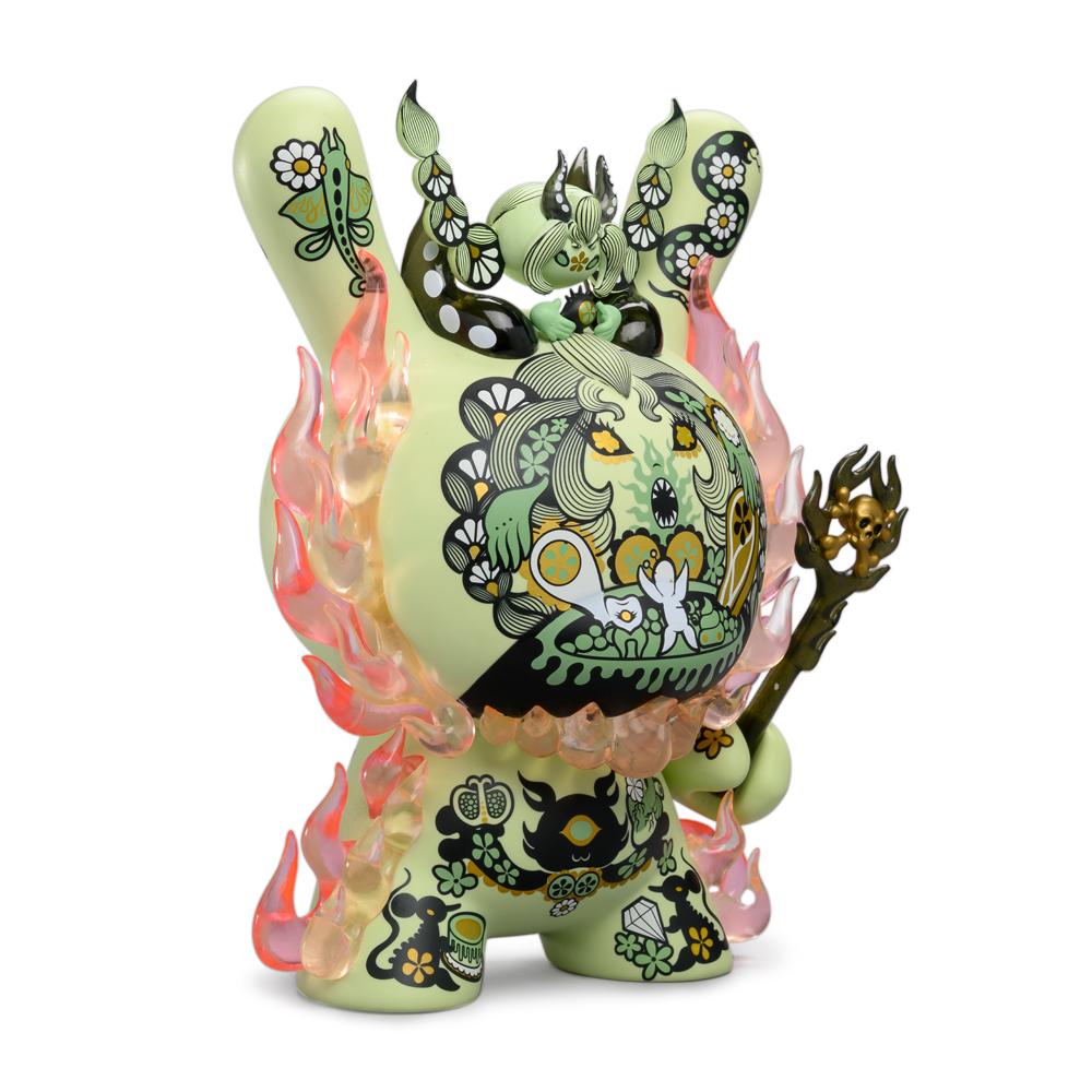 La Flamme Green 8-Inch Dunny by Junko Mizuno