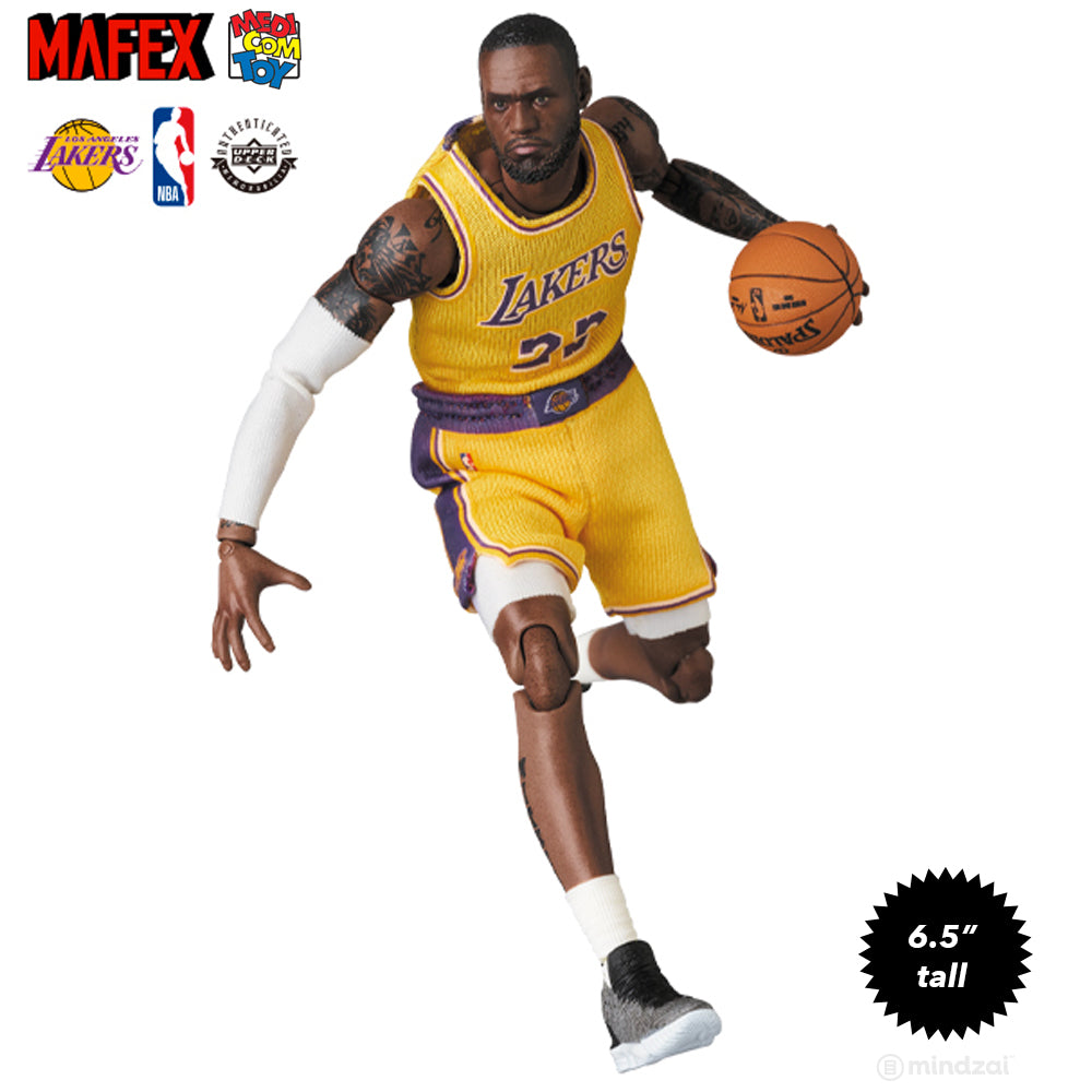 Lebron James Los Angeles Lakers Mafex 6.5-Inch Toy Figure by Medicom Toy