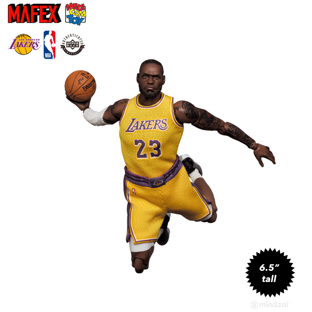Lebron James Los Angeles Lakers Mafex 6.5-Inch Toy Figure by Medicom Toy