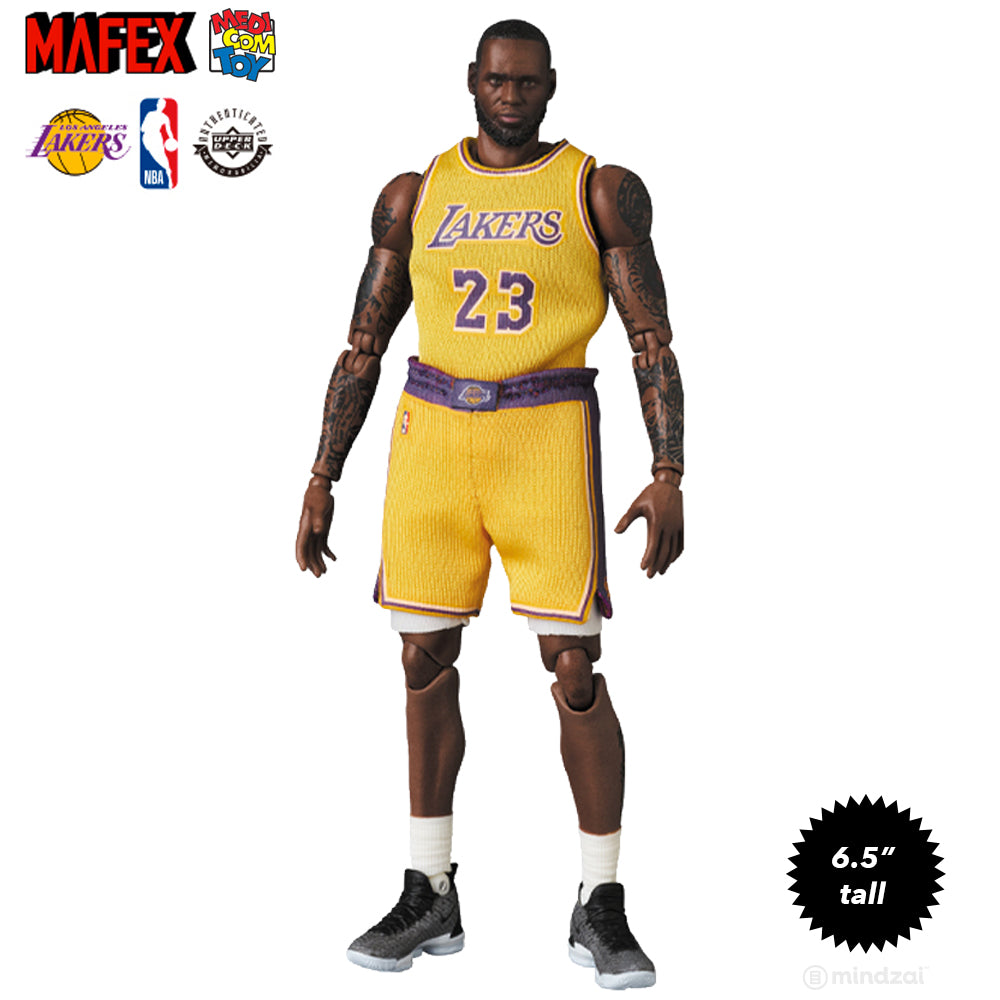 Lebron James Los Angeles Lakers Mafex 6.5-Inch Toy Figure by Medicom Toy