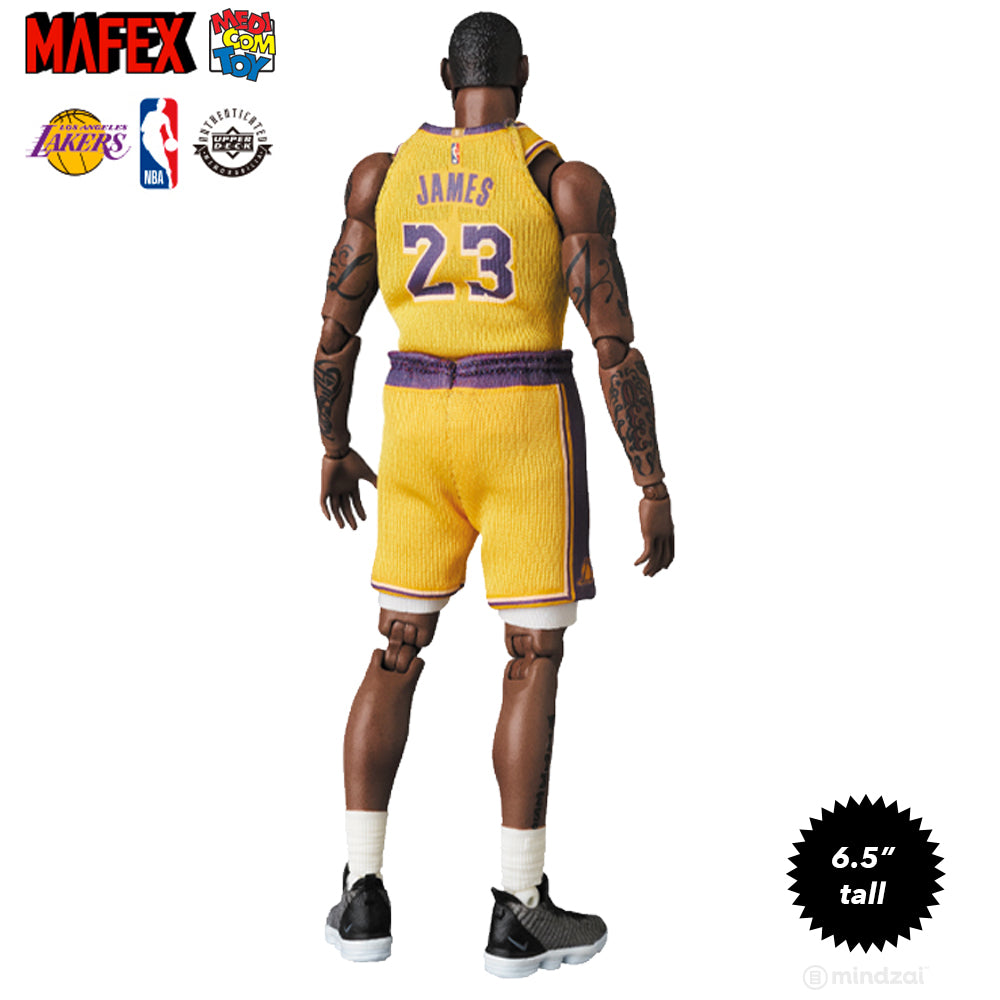 Lebron James Los Angeles Lakers Mafex 6.5-Inch Toy Figure by Medicom Toy