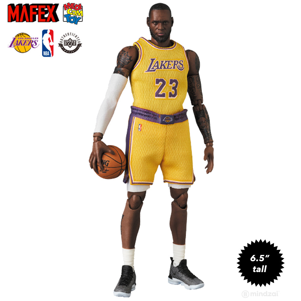 Lebron James Los Angeles Lakers Mafex 6.5-Inch Toy Figure by Medicom Toy