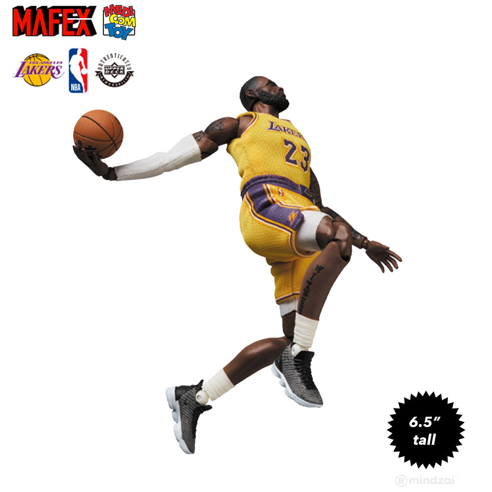 Lebron James Los Angeles Lakers Mafex 6.5-Inch Toy Figure by Medicom Toy