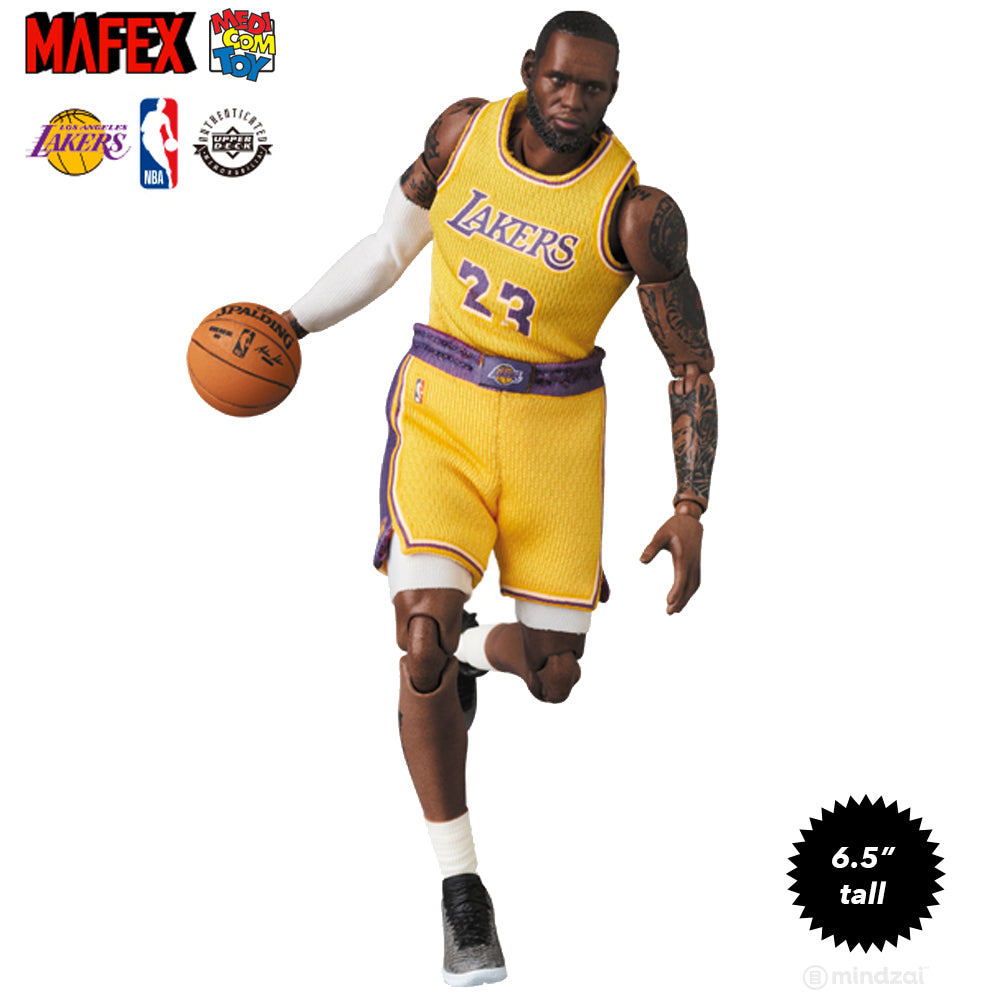 Lebron James Los Angeles Lakers Mafex 6.5-Inch Toy Figure by Medicom Toy