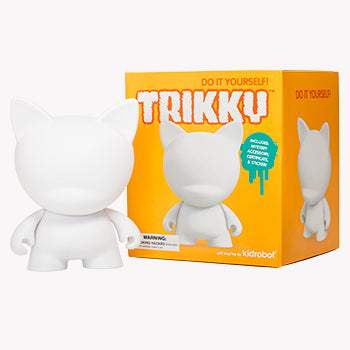 DIY Trikky 7" White Edition by kidrobot - Mindzai  - 1
