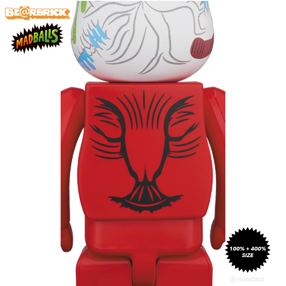 MadBalls Oculus Orbus 100% + 400% Bearbrick Set by Medicom Toy