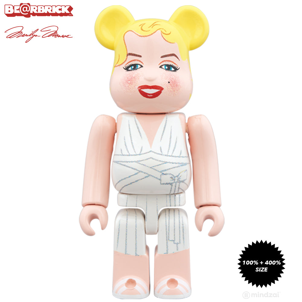 Marilyn Monroe 100% + 400% Bearbrick Set by Medicom Toy