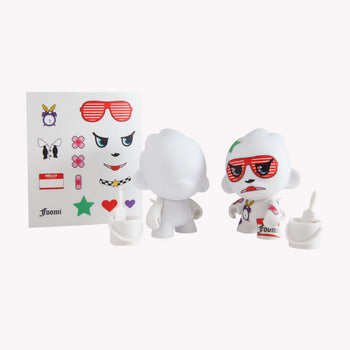 Micro Foomi 2.5" Multicolor Edition by kidrobot - Mindzai  - 3