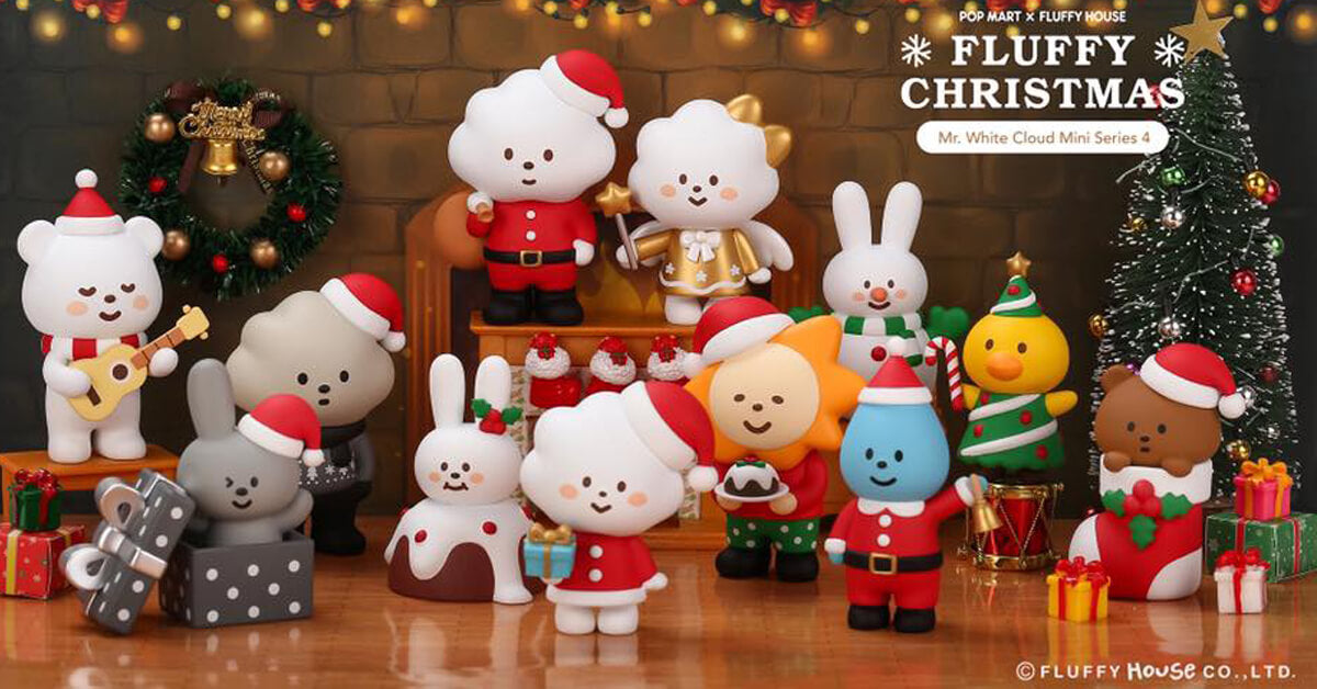 Mr. White Cloud Mini Series 4 Fluffy Christmas Edition by Fluffy House x POP MART