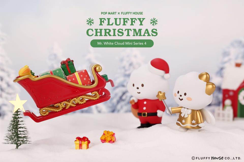 Mr. White Cloud Mini Series 4 Fluffy Christmas Edition by Fluffy House x POP MART