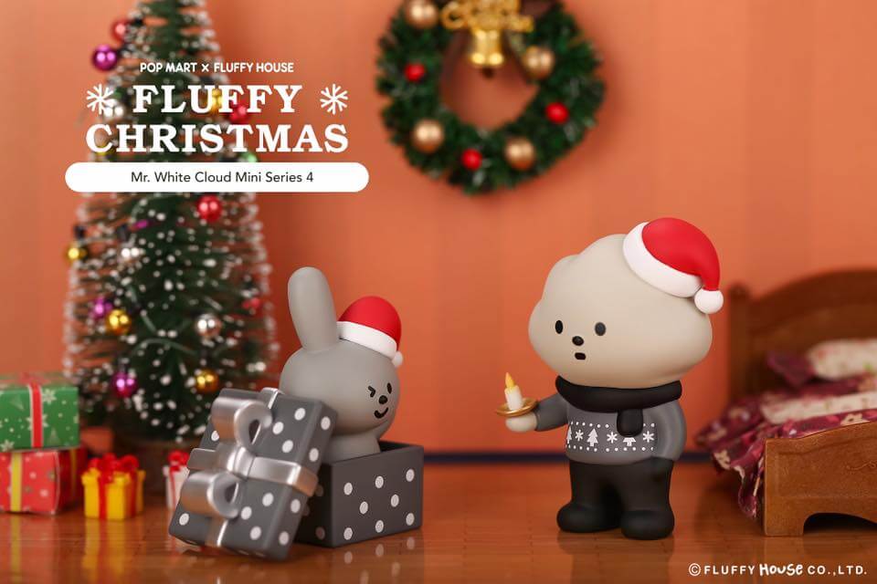 Mr. White Cloud Mini Series 4 Fluffy Christmas Edition by Fluffy House x POP MART