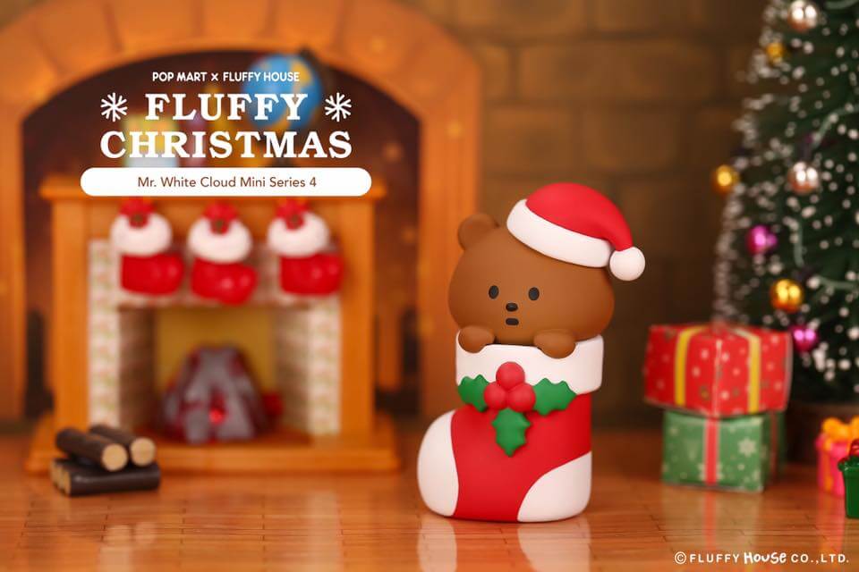 Mr. White Cloud Mini Series 4 Fluffy Christmas Edition by Fluffy House x POP MART