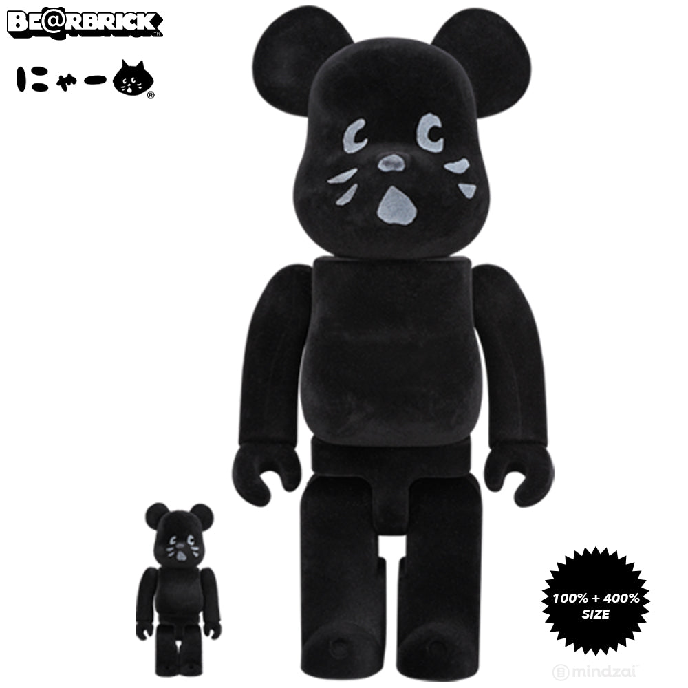 Nya-Flocky 100% + 400% Bearbrick Set by Medicom Toy