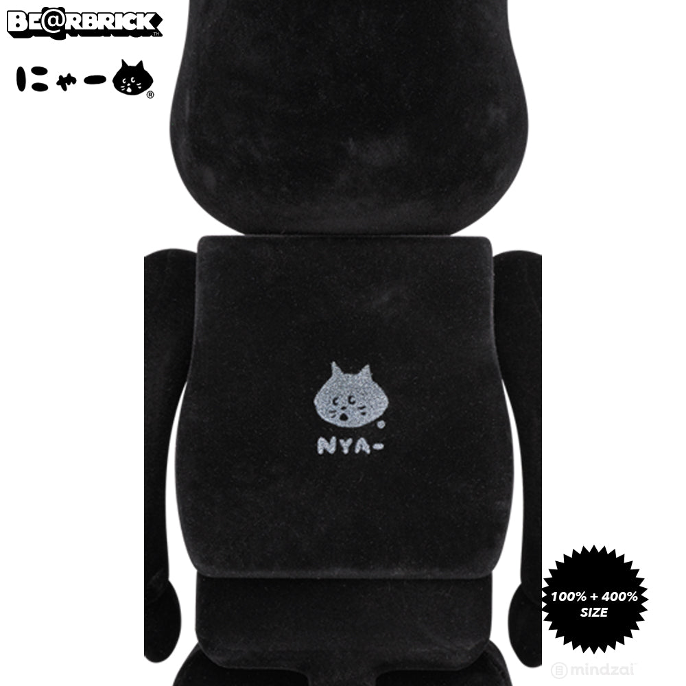 Nya-Flocky 100% + 400% Bearbrick Set by Medicom Toy