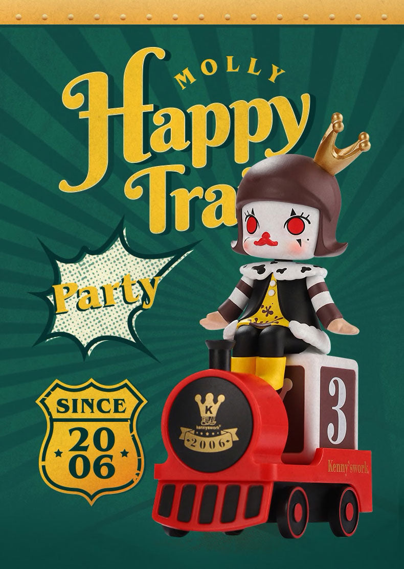 Molly Happy Train Blind Box Series by Kennyswork x POP MART