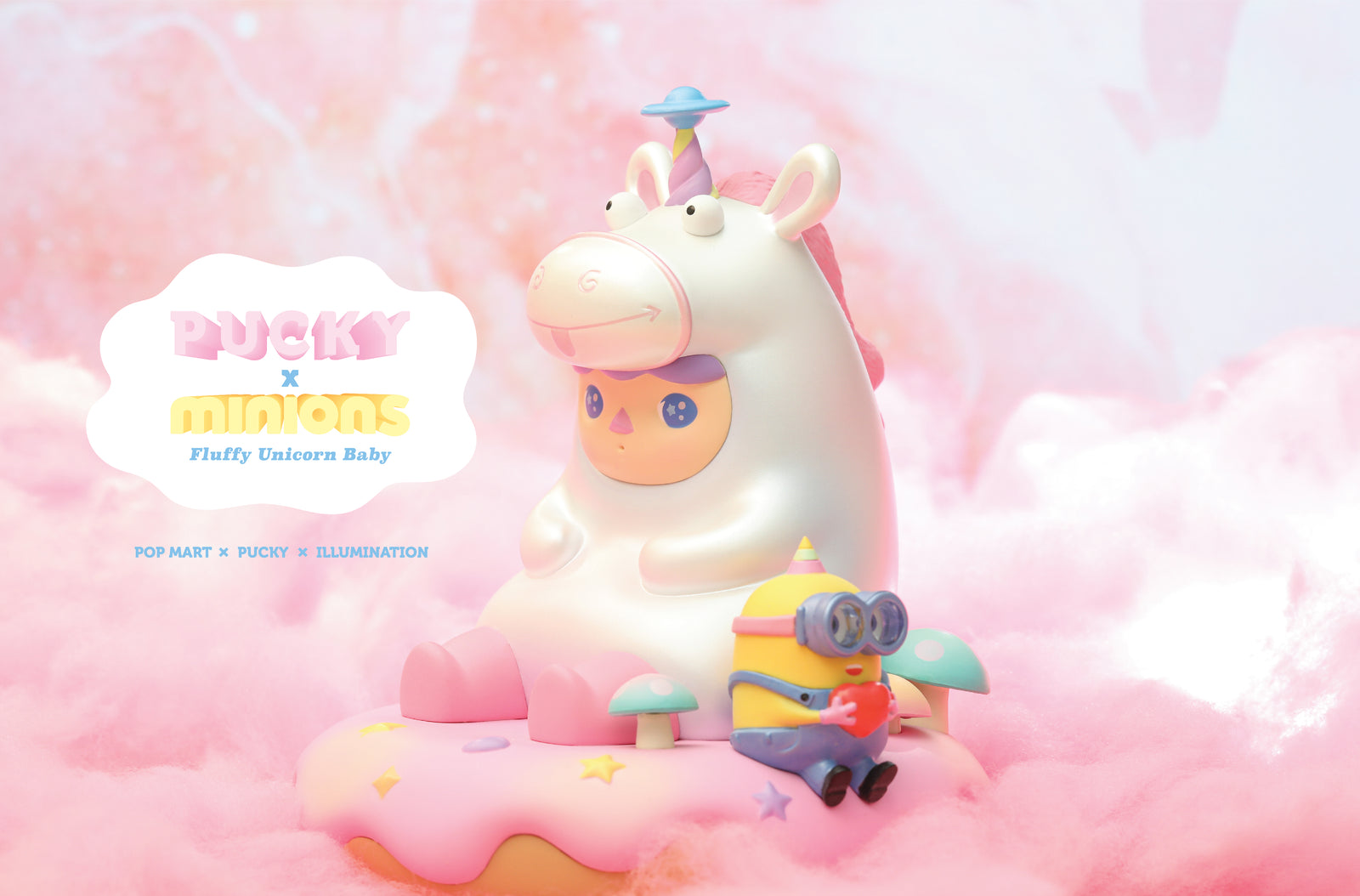 Fluffy Unicorn Baby by Pucky x Minions x POP MART
