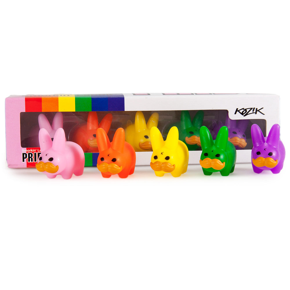 Mini ‘Stache Labbit Pride 5-Pack by Kidrobot x Kozik - Mindzai  - 2