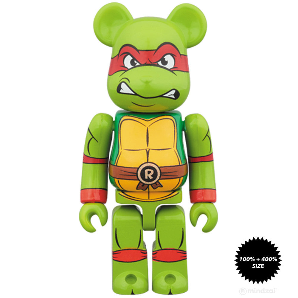 Raphael TMNT 100% and 400% Bearbrick Set - Mindzai