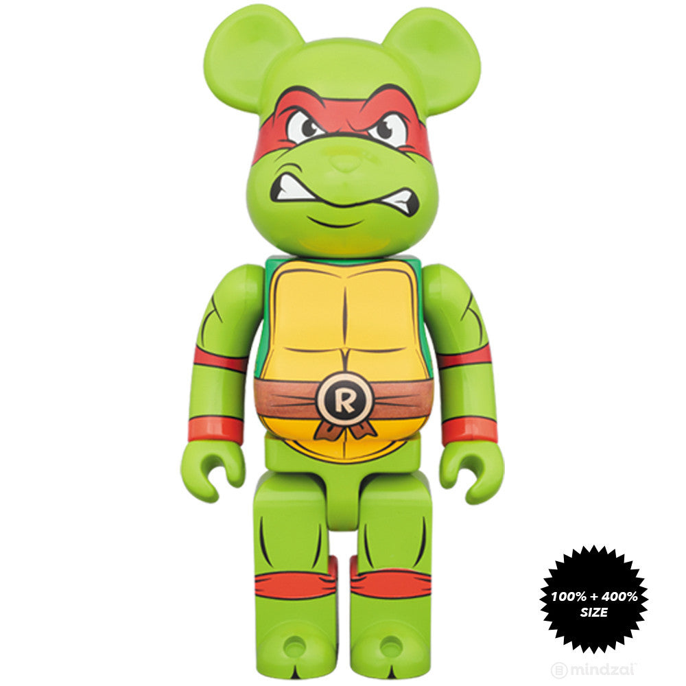 Raphael TMNT 100% and 400% Bearbrick Set - Mindzai