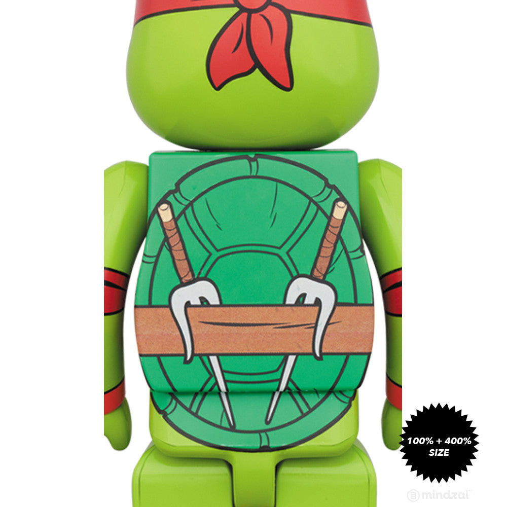 Raphael TMNT 100% and 400% Bearbrick Set - Mindzai