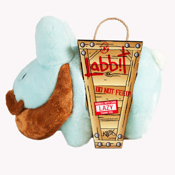 Relatively Hip Bearded Labbit Blue 14 inch by Kidrobot - Mindzai  - 3
