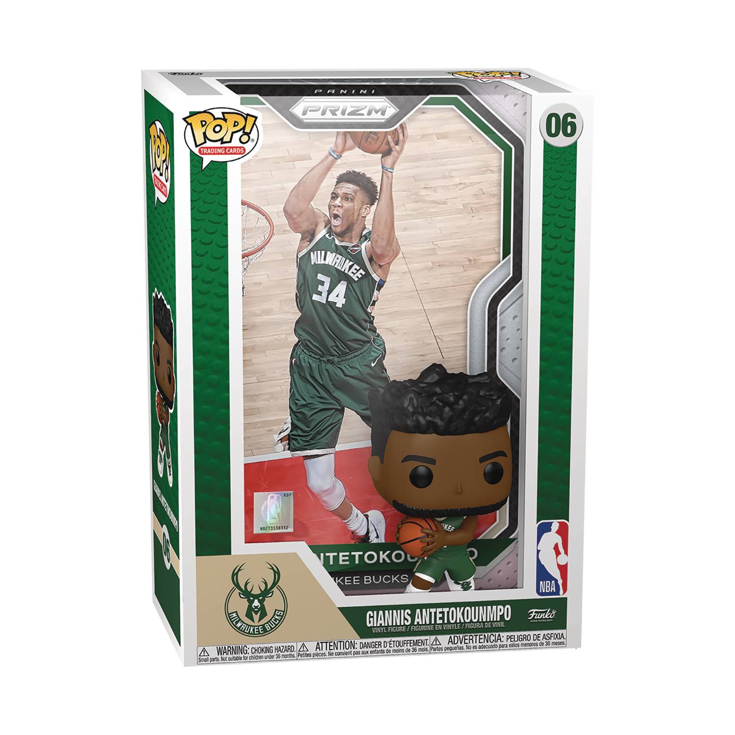 NBA Trading Card Giannis Antetokounmpo POP! Vinyl Figure by Funko