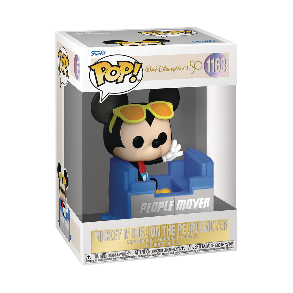 Walt Disney World 50th Anniversary: Mickey on the PeopleMover POP! Vinyl Figure by Funko