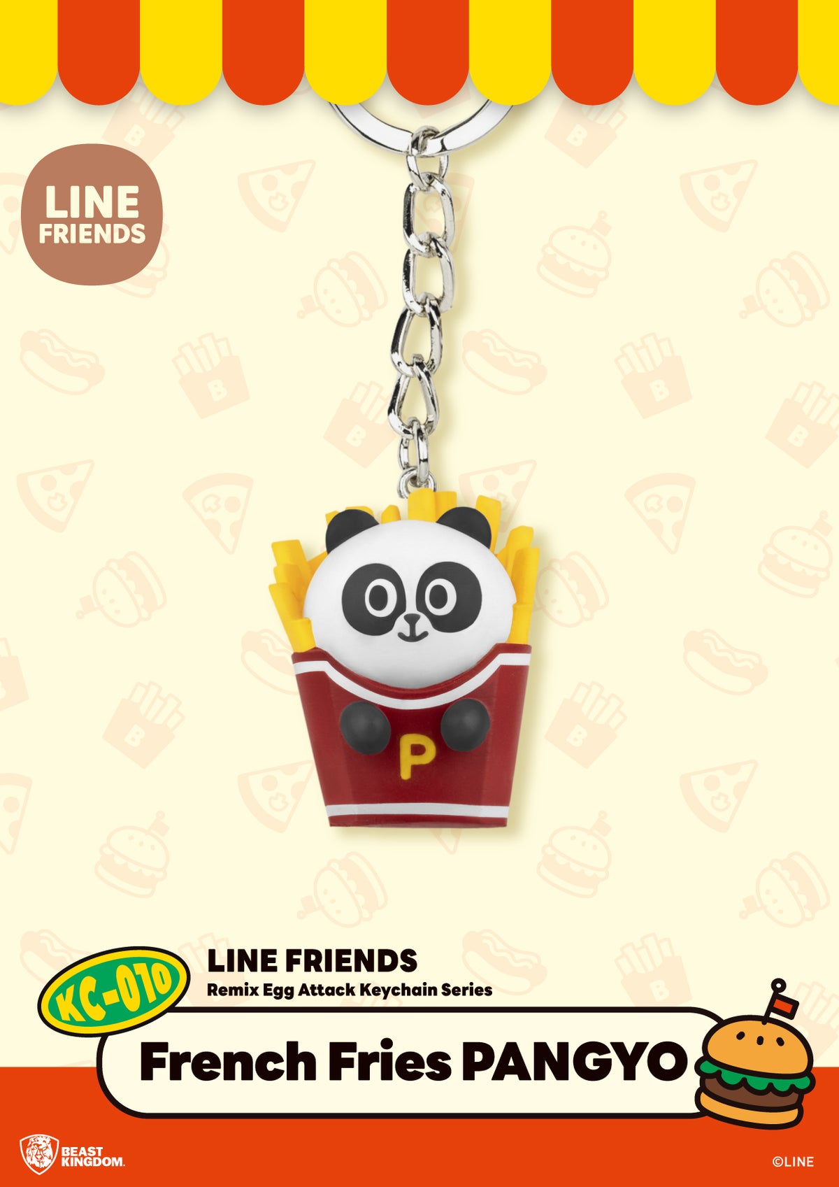 LINE FRIENDS Remix Egg Attack Keychain Series by Beast Kingdom