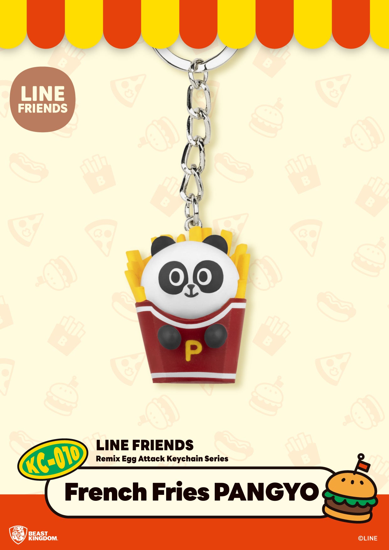 LINE FRIENDS Remix Egg Attack Keychain Series by Beast Kingdom