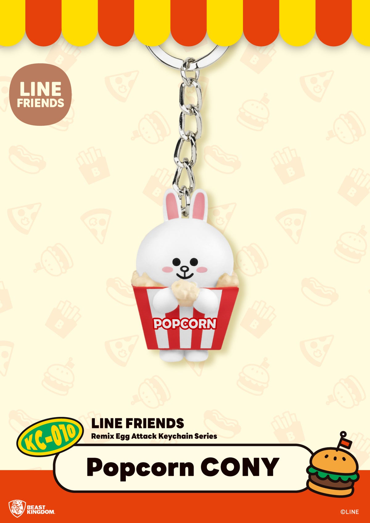 LINE FRIENDS Remix Egg Attack Keychain Series by Beast Kingdom